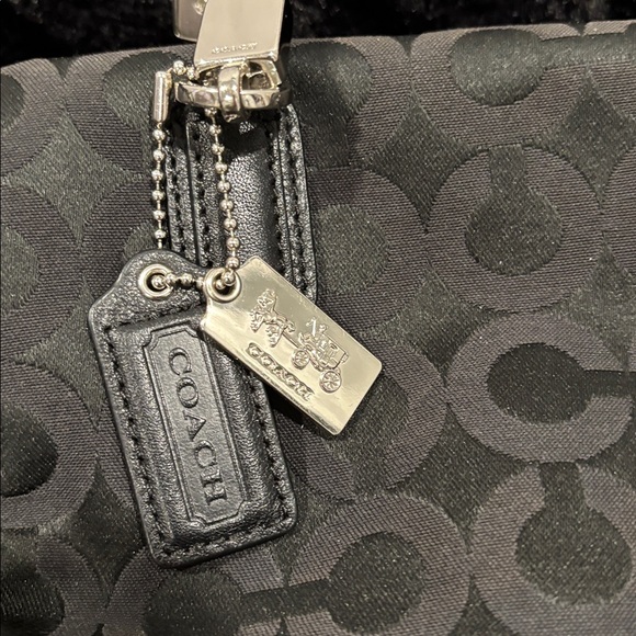 Coach Signature Canvas Satchel with Leather Trim Silver hardware 2 Hang Tag - Picture 3 of 15